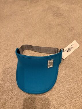 Lucky in Love Bright Blue  Visor